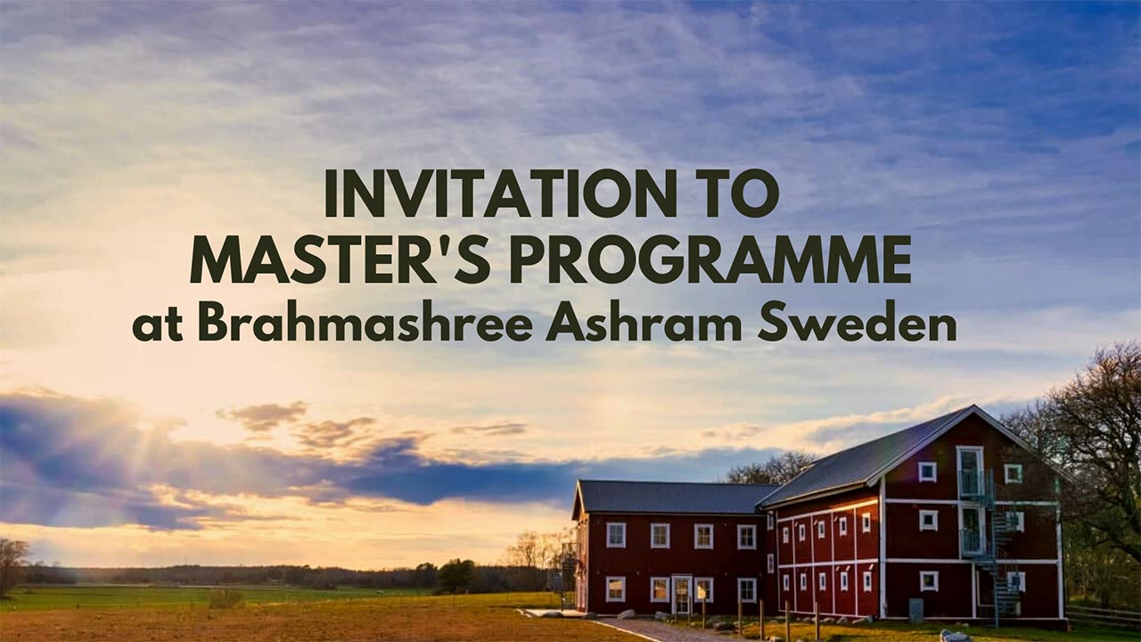 Invitation to Master's Programme at Brahmashree Ashram Sweden preview